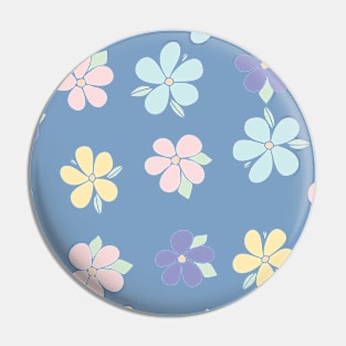 Joyful pastel flowers Pin