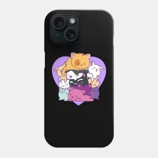 Cute & Funny A Meowtain Of Cats Kitty Mountain Pun Phone Case