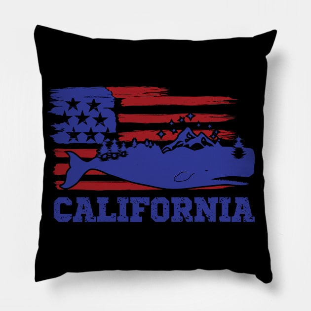 California State Pillow by Saldi