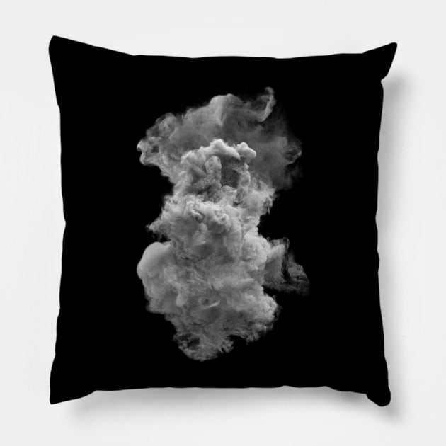 Black and white cloud Pillow by PallKris
