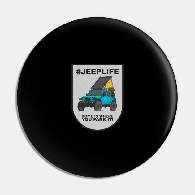 Jeep Life Jeep Wrangler Offroad 4x4 - Ocean Blue Pin by 4x4 Sketch