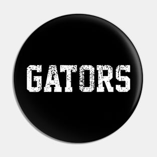 Gators School Sports Fan Team Spirit Mascot Heart Pin