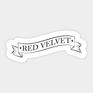 Red Velvet Russian Roulette Logo Sticker Sticker for Sale by crscntbttrfly