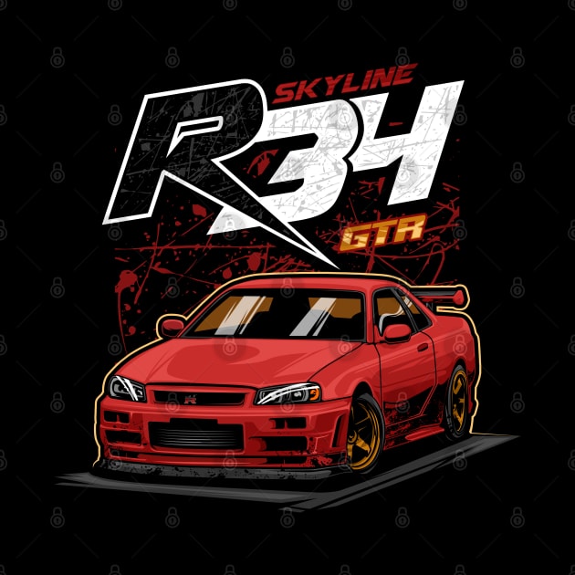 Skyline R34 GTR Racing by CFStore