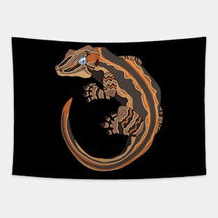 Orange Stripe Gargoyle Gecko Tapestry