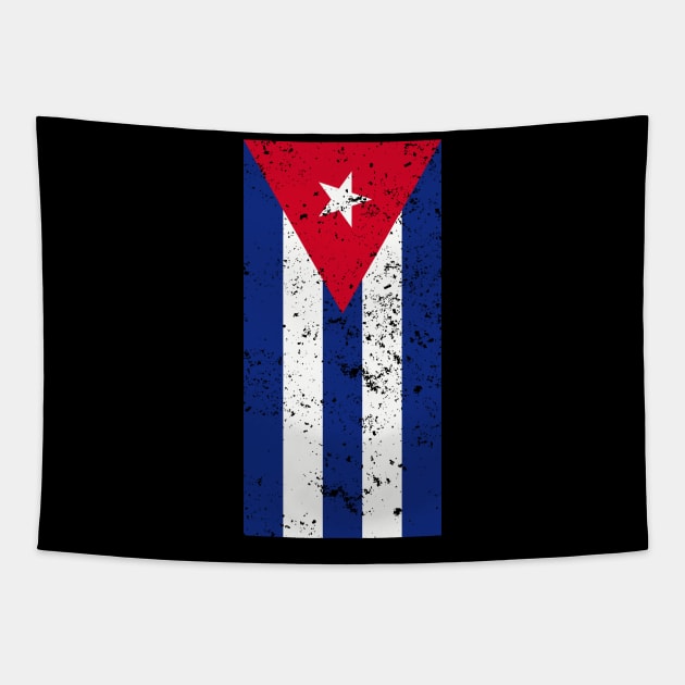 Grunge Cuban Flag Tapestry by Zain's