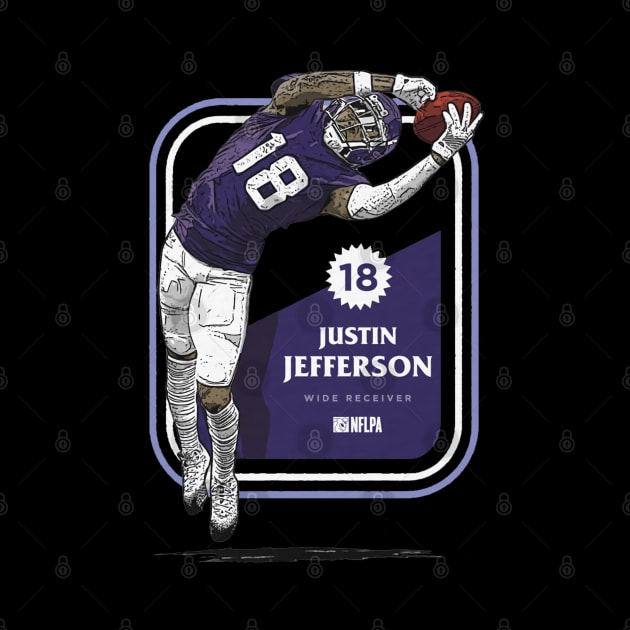 Justin Jefferson Minnesota Classic Card by Chunta_Design