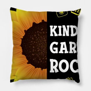 Sunflower Kindergarten Rocks Shirt Teacher Student Kid Back To School Pillow