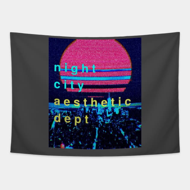 night city aesthetic department Tapestry by lofi_retrowave