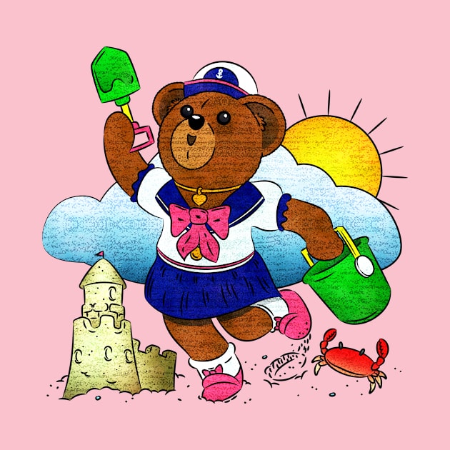 Beach Bear by JPenfieldDesigns