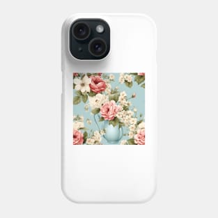 Shabby Chic Flowers Pattern 2 Phone Case