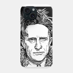 MARCEL DUCHAMP ink portrait Phone Case