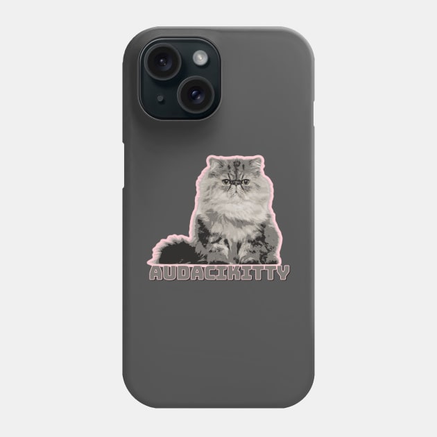 Audacikitty Phone Case by yaywow