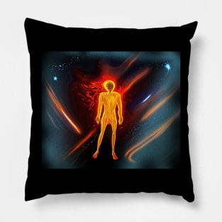 Plasma Man Abstract Pillow