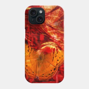 Butterfly in red universe Phone Case