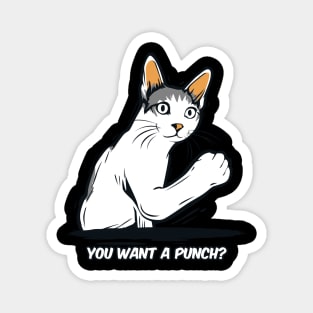 Cat Meme Punch T-Shirt Magnet
