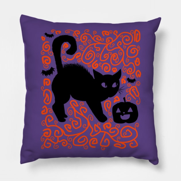 Scardy Cat! Pillow by ShinyBat