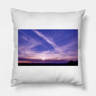 Monument Valley and Clouds. sunset2 Pillow