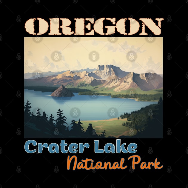 Crater Lake National Park by Schalag Dunay Artist