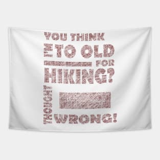 Hiking Climbing Rope Grandma Grandpa Pension Tapestry