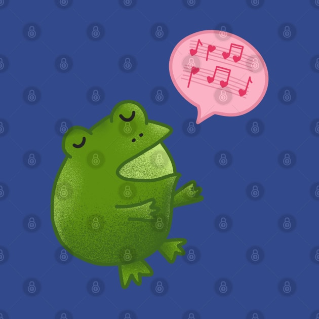 Serenading frog by Chigurena