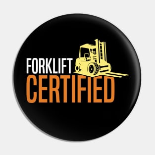 Forklift Certified Pin