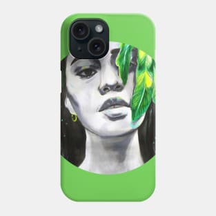 Divine Feminine Portrait ( Inktober 3 ) Phone Case