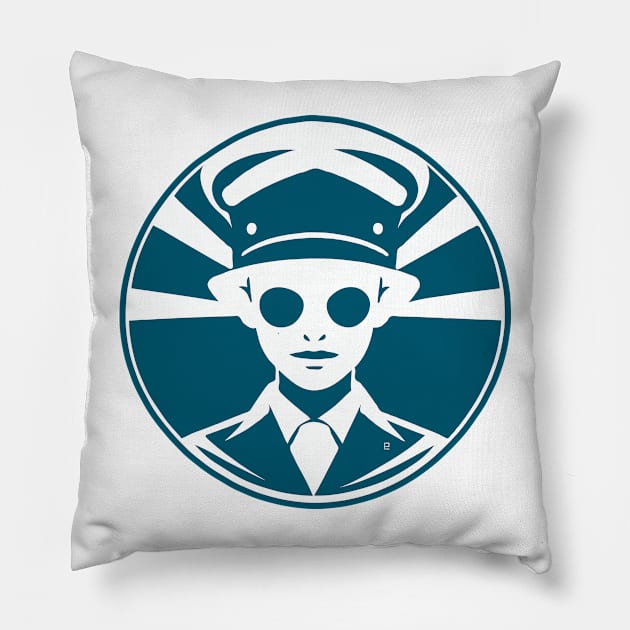 Time Traveler 1950 Pillow by Anigroove