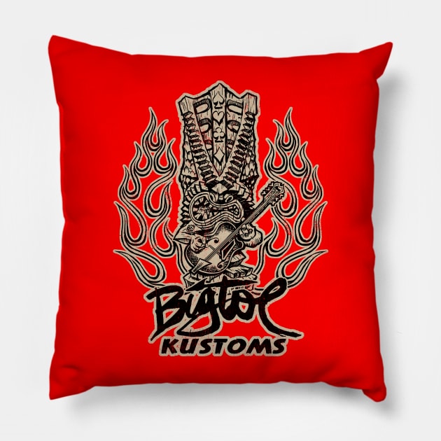 Rockin Tiki Pillow by BigToe