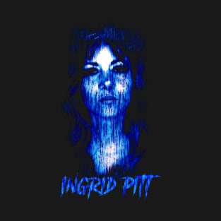 Scream Queen Ingrid Pitt Design T-Shirt