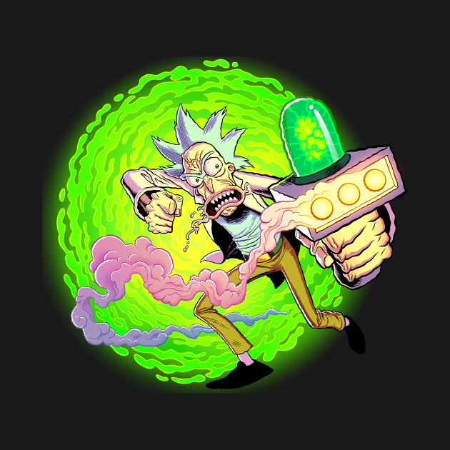 Rick Portal Gun - Rick And Morty - T-Shirt | TeePublic