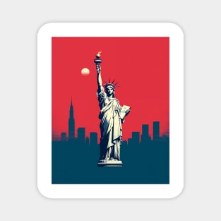 Nyc Minimal Skyline Magnet