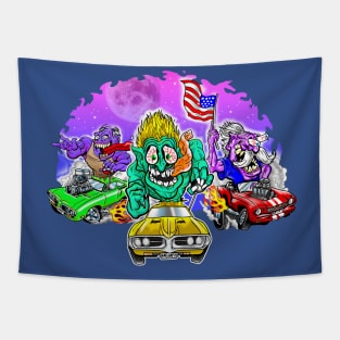 Monster Cars Tapestry