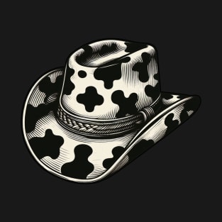 Cow print cowboy hat T-Shirt