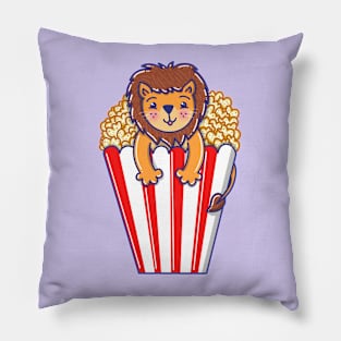 The Lion and the Popcorn Pillow