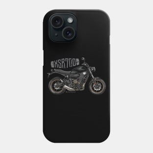 Yamaha XSR700 16 black, s Phone Case