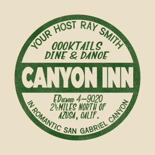 Canyon Inn San Gabriel Retro Defunct Motel California T-Shirt