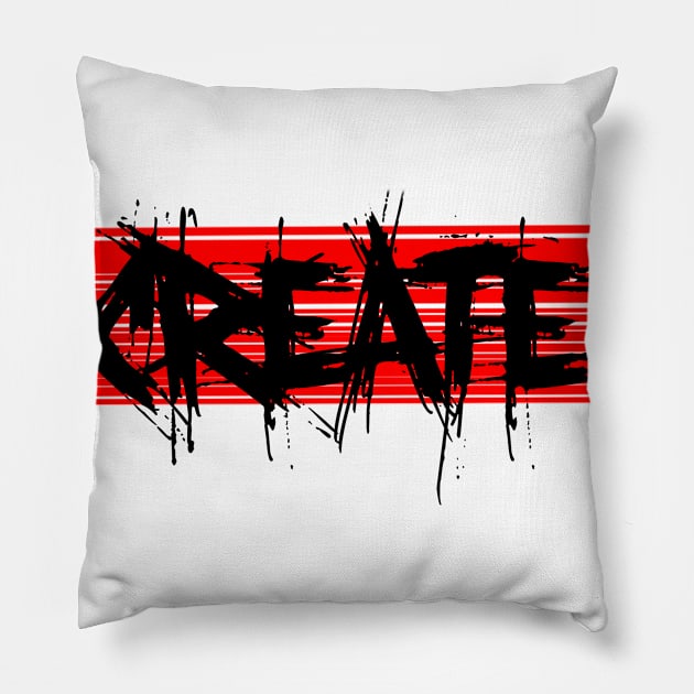 Create (Red) Pillow by wildvinex