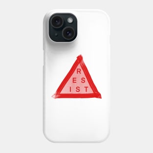 RESIST red triangle Phone Case