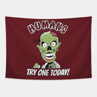 Funny zombie design for people who like funny zombies Tapestry