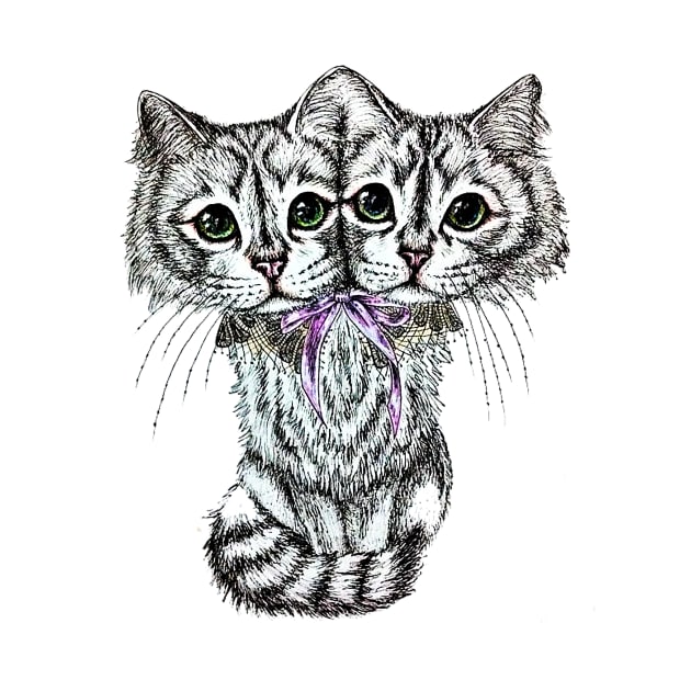 Janus, the two-headed kitty by JUST BUDDY