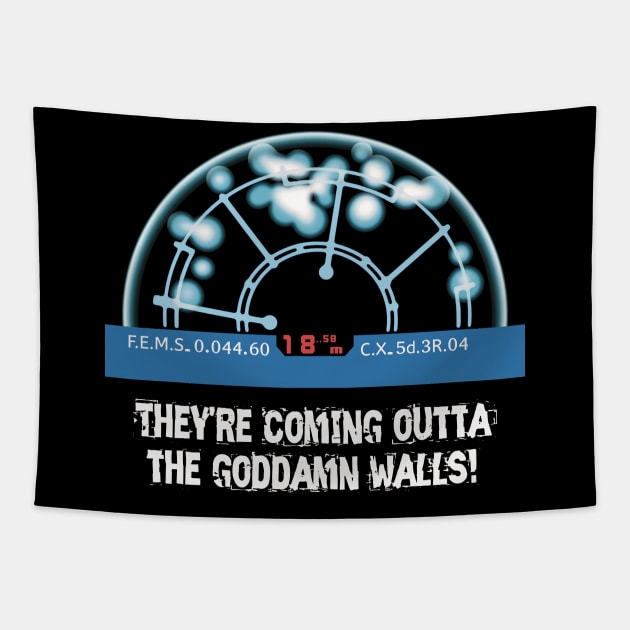 Aliens (1986): They're coming outta the goddamn walls! Tapestry by SPACE ART & NATURE SHIRTS 