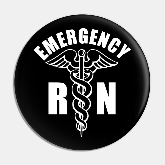 ER Nurse - RN Caduceus Pin by BDAZ