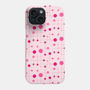 Mid Century Modern Abstract Pattern 29 Magenta Phone Case