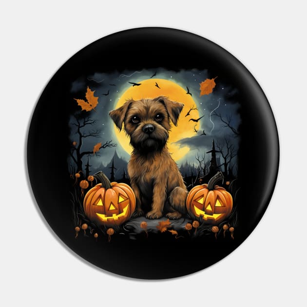 Halloween border terrier Pin by NatashaCuteShop