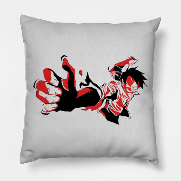 Angry Pirate Pillow by Manokwhitehead