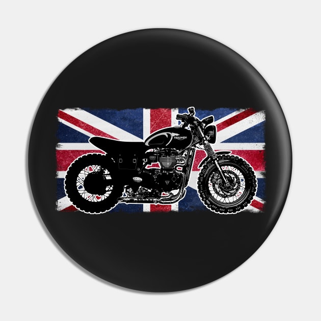 Triumph Custom Scrambler | British Flag | Muscle Bikes Scrambler Bikes Pin by SW-Longwave