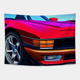 Retro Classic Sports Car Tapestry