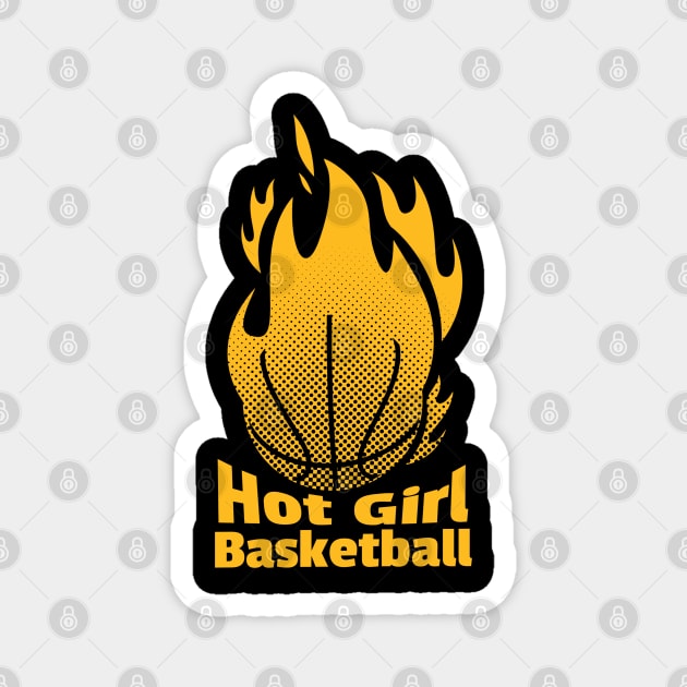 Hot Girl Basketball Magnet by Space Monkeys NFT