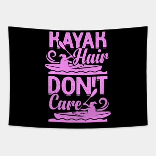 Kayak Hair Don't Care Kayaking Girl Gift Tapestry